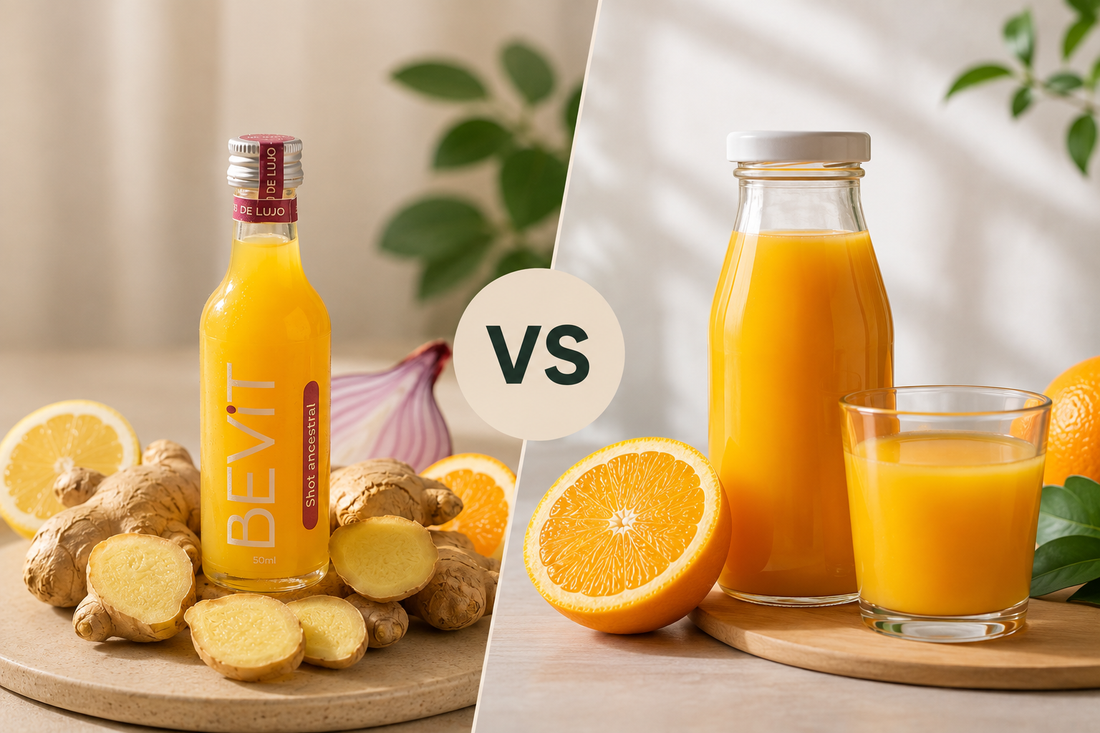 Shot funcional vs zumo natural: diferencias